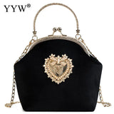 Suede Evening Handbags Women Bags Chain Crossbody Bags Party Clutch Purse