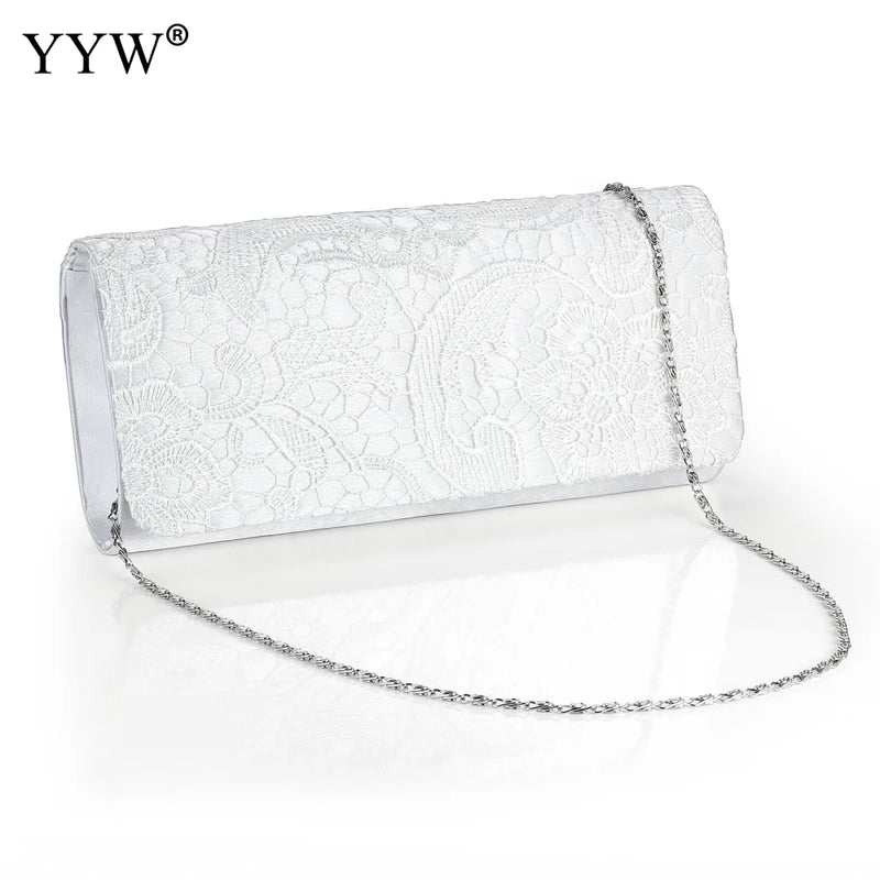 Vintage Satin Clutch Bag Evening Party Purse Waterproof Shoulder Messenger Bags
