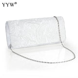 Vintage Satin Clutch Bag Evening Party Purse Waterproof Shoulder Messenger Bags
