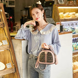 Retro Printed Messenger Bag for Women Spring and Summer