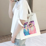 Yarichin Bitch Club Anime Tote Bag Harajuku Shoulder Canvas Handbag