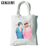 Vintage Anime Shoulder Bag Large Capacity Harajuku Women Japanese Hip Hop