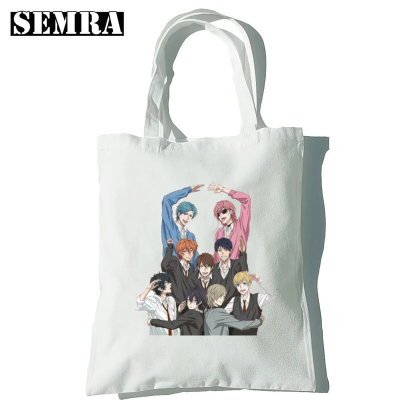 Vintage Anime Shoulder Bag Large Capacity Harajuku Women Japanese Hip Hop