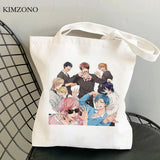 Yarichin Club Canvas Shopping Bag Reusable Foldable Cotton Shopper