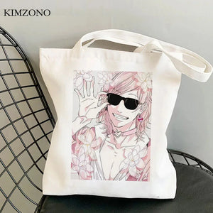 Yarichin Club Canvas Shopping Bag Reusable Foldable Cotton Shopper