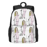 Eloise Pajamas Backpack Men's and Women's Bag with Pockets
