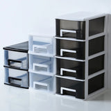 Yaxinya Storage Box Desktop Drawer Style Rack Transparent Classification Station