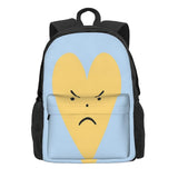 Yellow Angry Heart Backpacks Men's Backpacks Bags For Women Back Pack