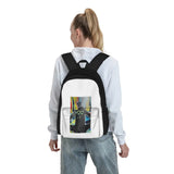 Yellow Sunglasses Backpacks Men's and Women's Summer Backpack