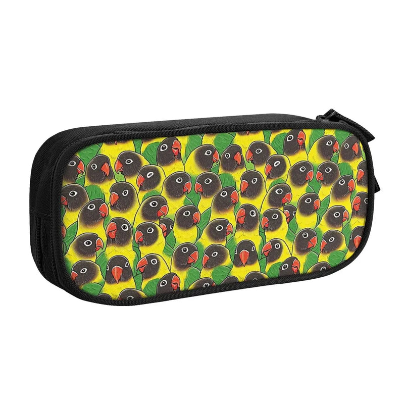 Lovebird Pen Box Student School Anime Zipper Pen Bag Pencase Gift
