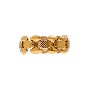 Stainless Steel Chain Ring Texture Charm Jewelry Gift