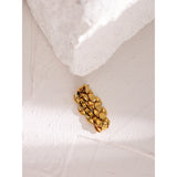 Stainless Steel Chain Ring Texture Charm Jewelry Gift