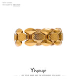 Stainless Steel Chain Ring Texture Charm Jewelry Gift