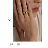 Stainless Steel Minimalist Round Ring 18K PVD Plated