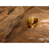 Stainless Steel Minimalist Round Ring 18K PVD Plated