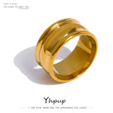 Stainless Steel Minimalist Round Ring 18K PVD Plated