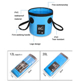 12L 20L Waterproof Water Bags Fishing Folding Bucket Portable