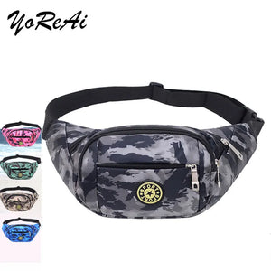 Camouflage Waist Bags Women High Capacity Fanny Pack Female Run Sports Belt Bag