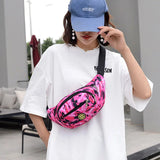 Camouflage Waist Bags Women High Capacity Fanny Pack Female Run Sports Belt Bag