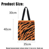 Leopard Knitting Shoulder Bag Foldable Tote Pack