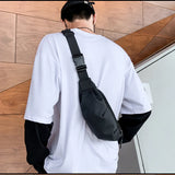 Nylon Chest Bag Messenger Pack All-match Sports Crossbody Bags
