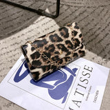 Leopard Pattern Shoulder Bag Waist Fanny Pack Lady PU Purse