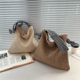 Boho Underarm Bag Knitted Woolen Totes Pack Small Purses
