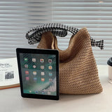 Boho Underarm Bag Knitted Woolen Totes Pack Small Purses