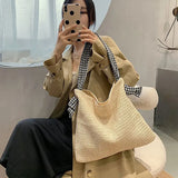 Boho Underarm Bag Knitted Woolen Totes Pack Small Purses