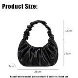 Women Retro Handbag PU Leather Shoulder Totes Vintage Folds Pack