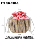 Rattan Woven Straw Bags for Women Bohemia Crossbody Messenger