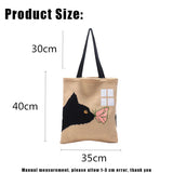 Kissing Cat Tote Bag Soft Purse Female Handbag for Lady Pack