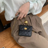 Women Waist Pack PU Fanny Packs Female Belt Bag Phone Chain Bags For Lady