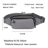 Camouflage Waist Bag with Earphone Hole for Men Women