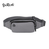 Camouflage Waist Bag with Earphone Hole for Men Women