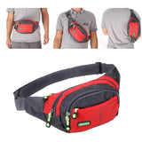 Travel Waist Bag Zipper Outdoor Sports Shoulder Bag Waterproof Adjustable