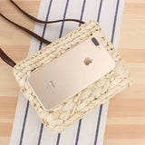 Small Fresh Straw Cross Bag Hand-woven Stroage Bags