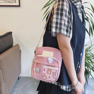 Cute Cartoon Water Repellent Shoulder Bag for Girls