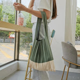 Knitted Shoulder Bag Casual Tote Female Handbag