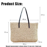 Woven Straw Beach Bag Large Totes Shoulder Bags