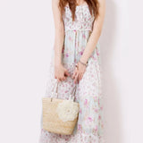 Rattan Woven Straw Beach Bag Large Capacity Totes Bohemia Style