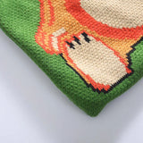 Bear Canvas Cloth Shoulder Bag for Women Knitting