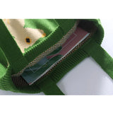 Bunny Knitting Shoulder Bag Women's Casual Tote