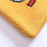 Women Knitting Shoulder Bags Duck Cartoon Handbag Casual Tote Literary BookBag