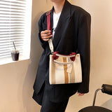 Women Retro Shoulder Bag Large Canvas Handbag Tote