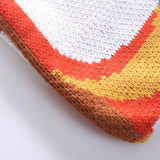 Women Shopping Bag Artistic Simplicity Knitting Canvas Shoulder Bags
