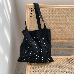 Women's Casual Plush Shoulder Bag Large-capacity Handbag