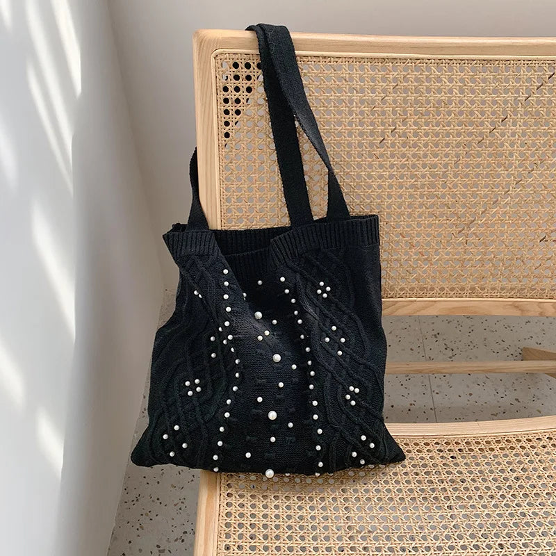 Women's Casual Plush Shoulder Bag Large-capacity Handbag