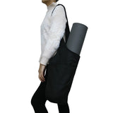 Yoga Mat Bag Cotton Canvas Large Carry Tote Adjustable Shoulder Strap