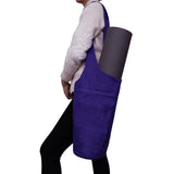 Yoga Mat Bag Cotton Canvas Large Carry Tote Adjustable Shoulder Strap
